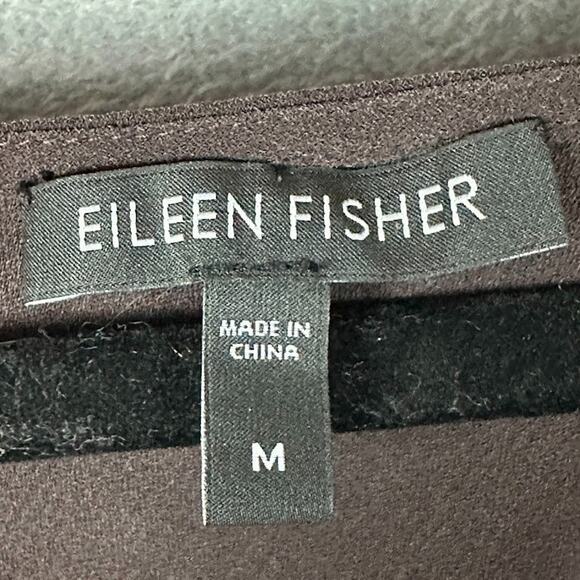 Eileen Fisher Tank Top Womens Medium Brown Silk Quiet Luxury Layering Capsule - Picture 6 of 12